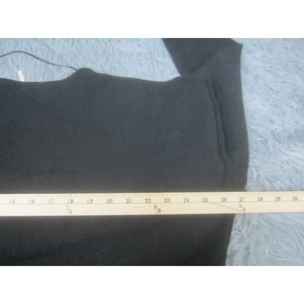 Free‎ People Womens Small Sweater Black Long Sleeve V-Neck Casual Knit - Picture 7 of 9